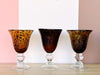 Set of Six Tortoiseshell Goblets