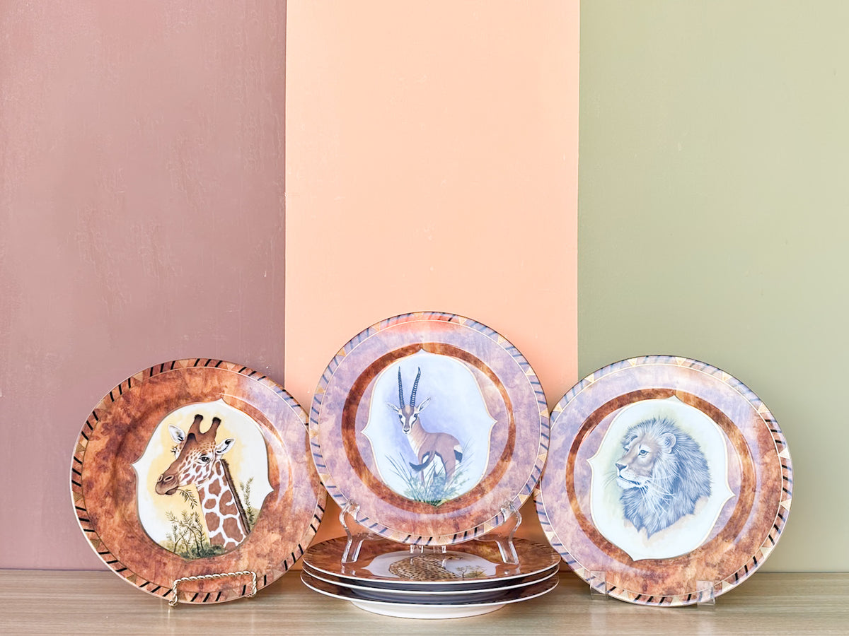 Set of Six Lynn Chase African Portraits Plates