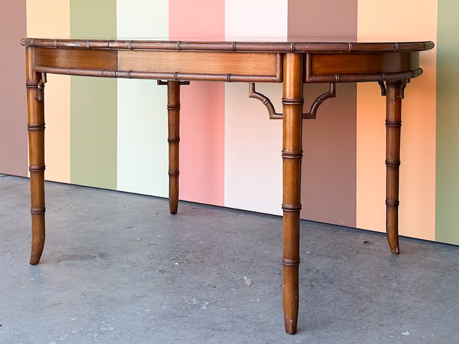 Handsome Faux Bamboo Dining Table