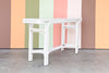 Pencil Reed Twisted Rattan Console
