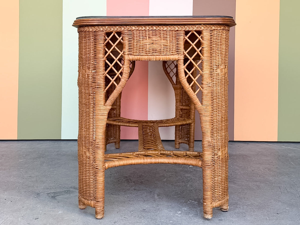 Henry Link Braided Wicker Desk