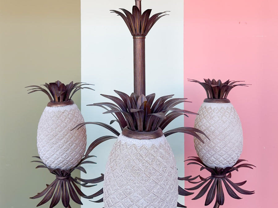 Tole Pineapple Chandelier