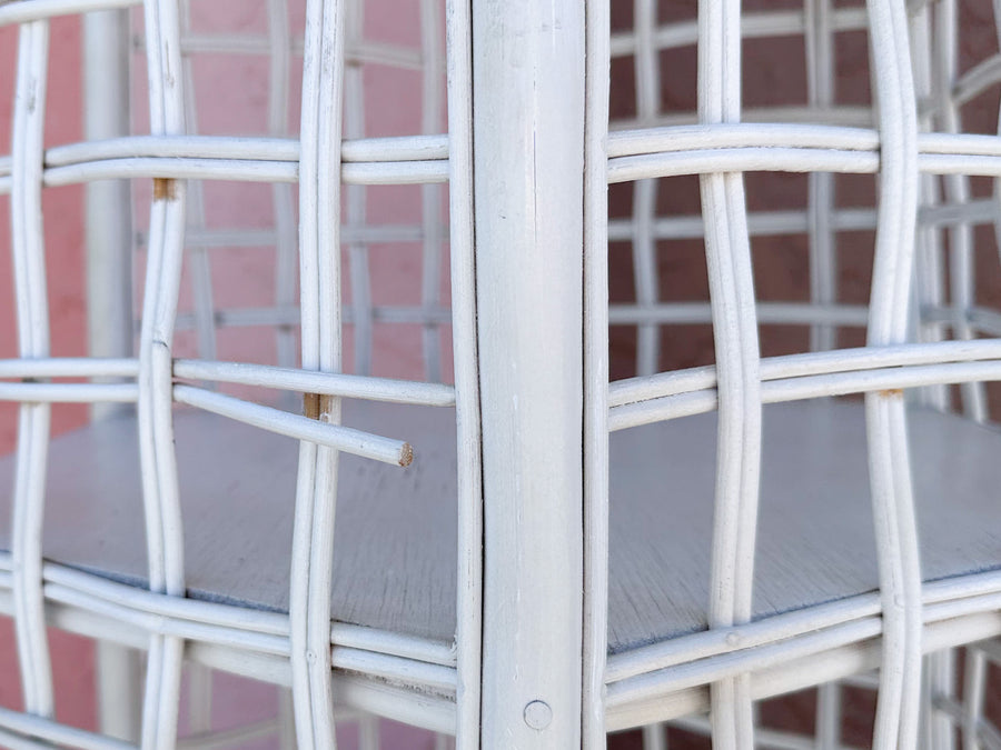 Rattan Lattice Etagere