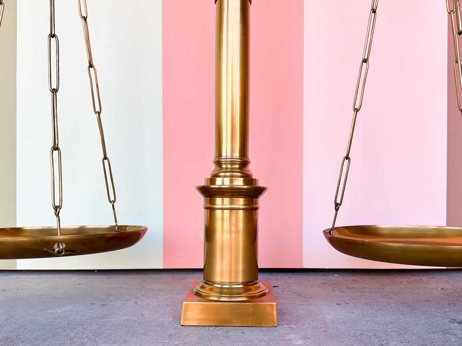 Large Brass Library Scales