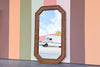 Island Style Faux Bamboo and Rattan Mirror