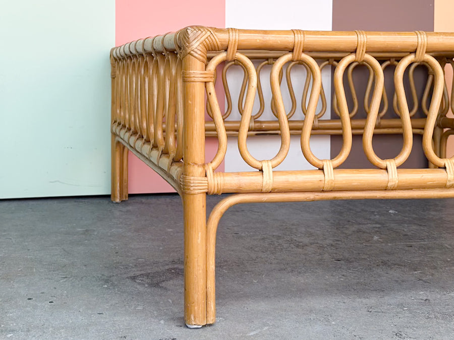 Whimsical Rattan Coffee Table