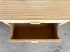 Pair of Pencil Reed Rattan Nightstands