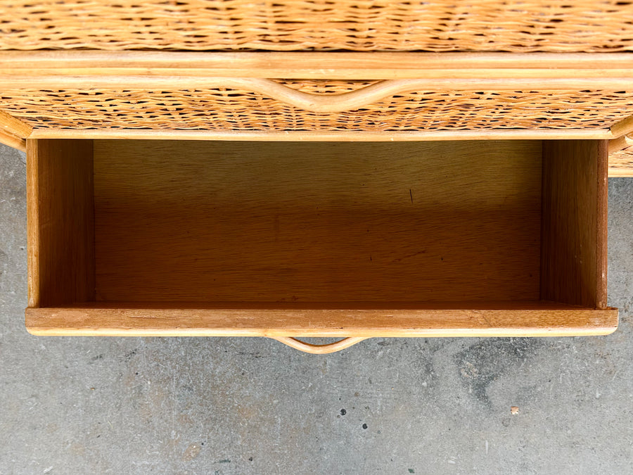 Island Style Rattan Wrapped Dresser