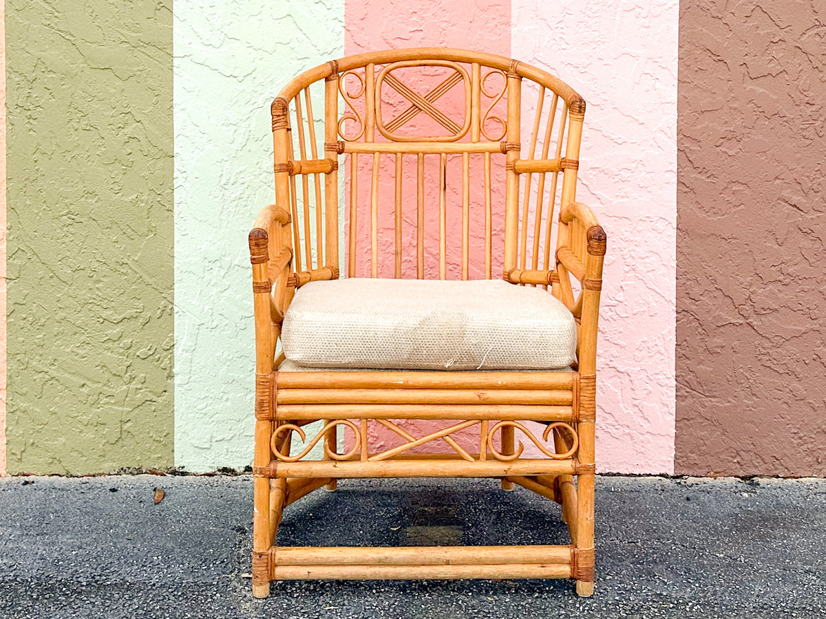 Coastal Brighton Style Rattan Chair