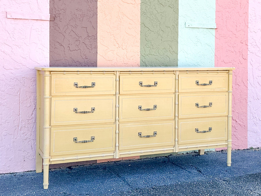 Faux Bamboo Dresser