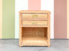 Oversized Braided Rattan Nightstand