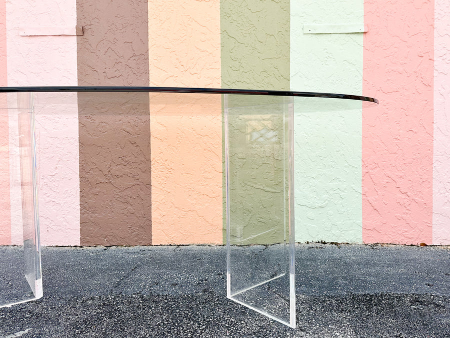 Chic Lucite Dining Table