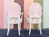 Set of Eight Shell Back Dining Chairs