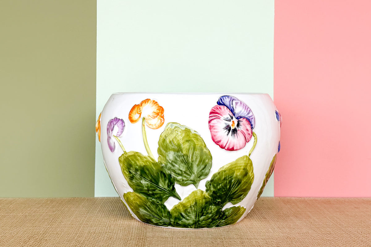 Italian Pansy Cachepot