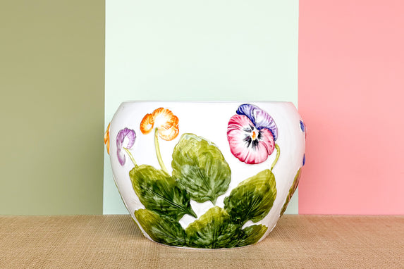 Italian Pansy Cachepot