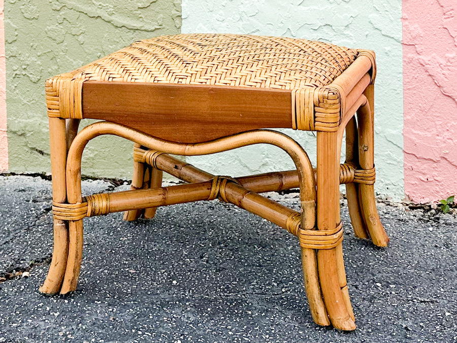 Cute Rattan Foot Stool