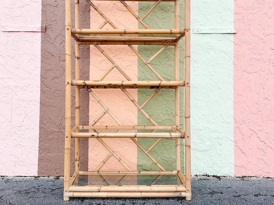 Chippendale Rattan Etagere
