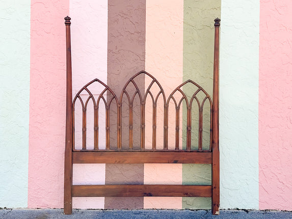 Rattan Cathedral Queen Headboard