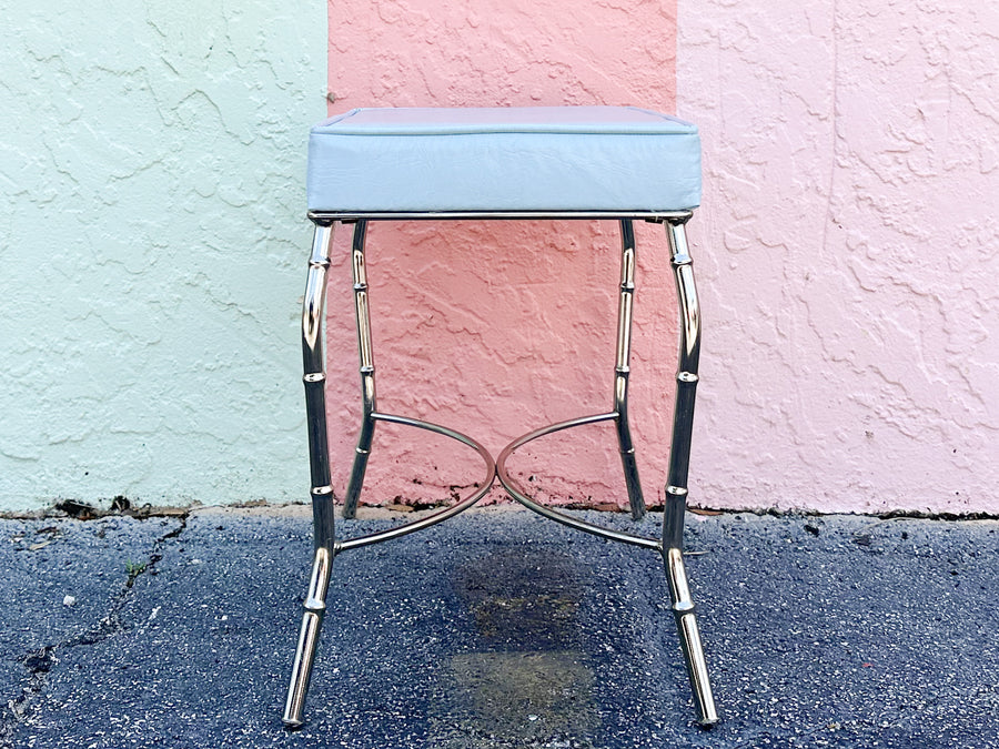 Cute Faux Bamboo Metal Bench