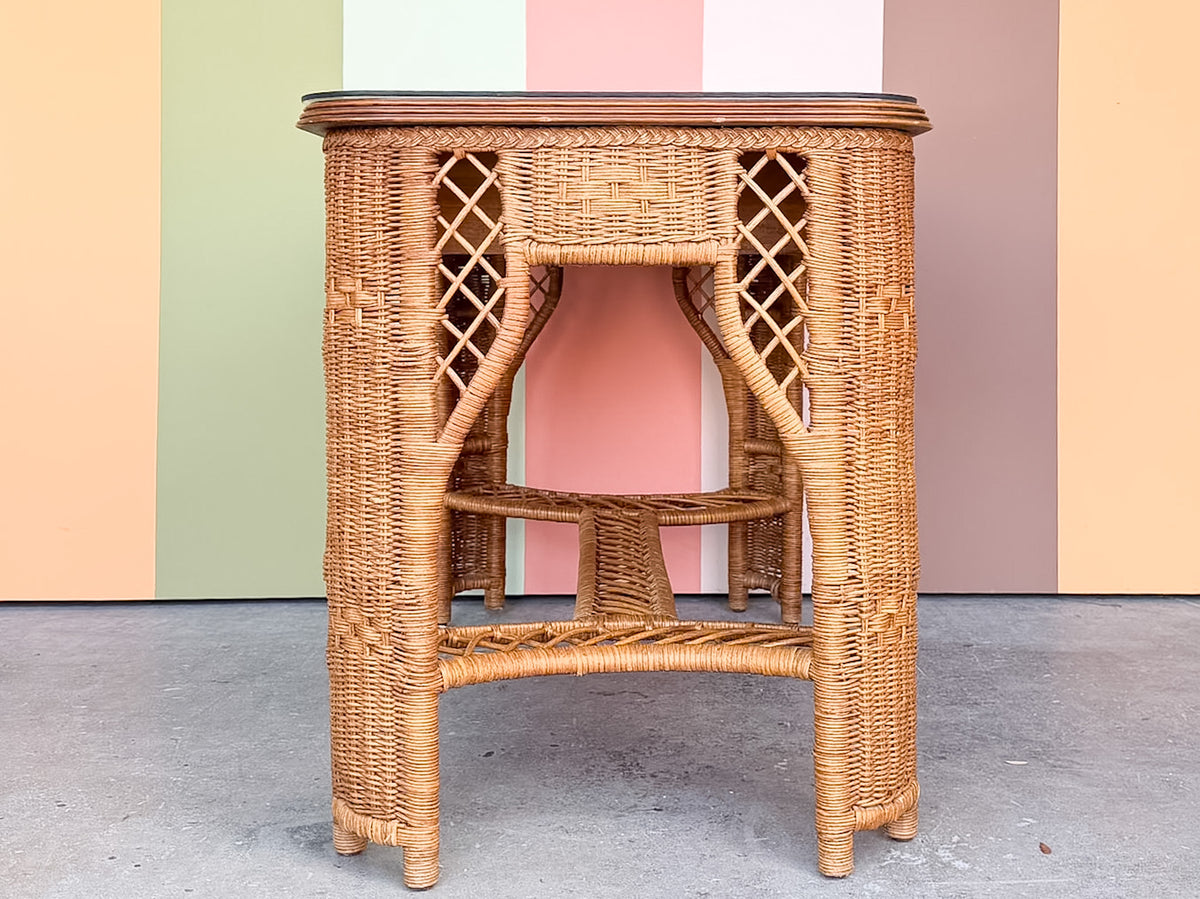Henry Link Braided Wicker Desk