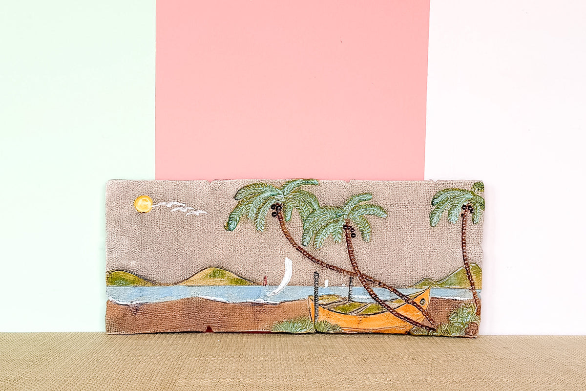 Handmade Pottery Beach Scene