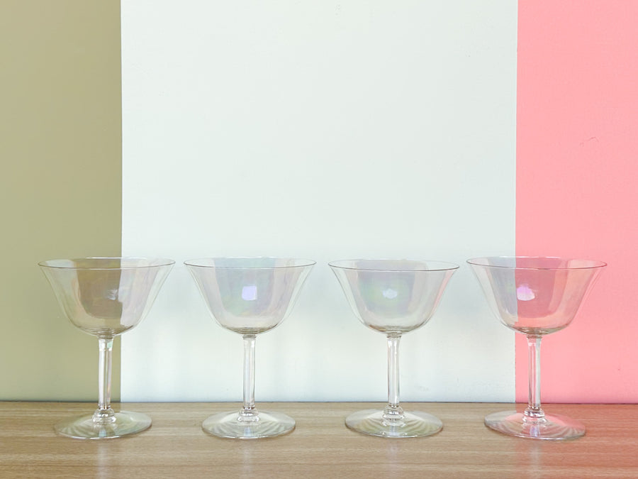 Set of Twelve Iridescent Coupes