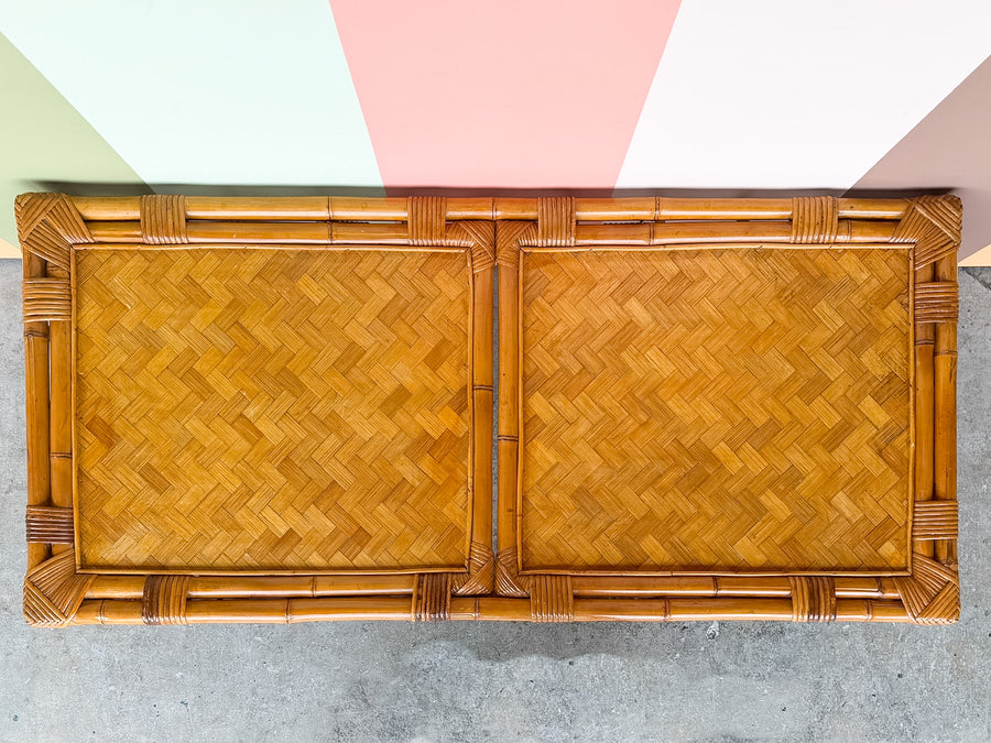 Parquet Rattan Coffee Table
