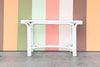 Pencil Reed Twisted Rattan Console