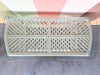 Double Pencil Reed Rattan Console