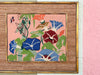 Grasshopper and Lotus Needlepoint Art