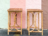Pair of Cute Rattan Side Tables