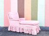 Pink Chic Satin Upholstered Chaise