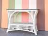 Double Pencil Reed Rattan Console