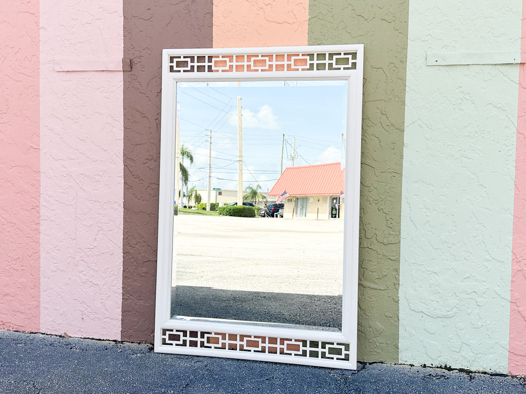 Palm Beach Chic Fretwork Mirror