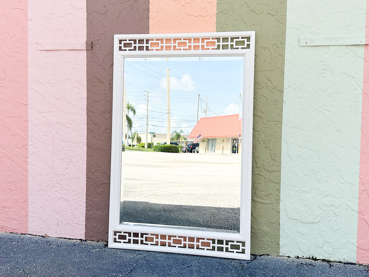 Palm Beach Chic Fretwork Mirror