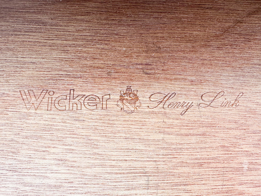 Braided Wicker Chic Desk