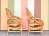 Pair of Rattan Butterfly Lounge Chairs