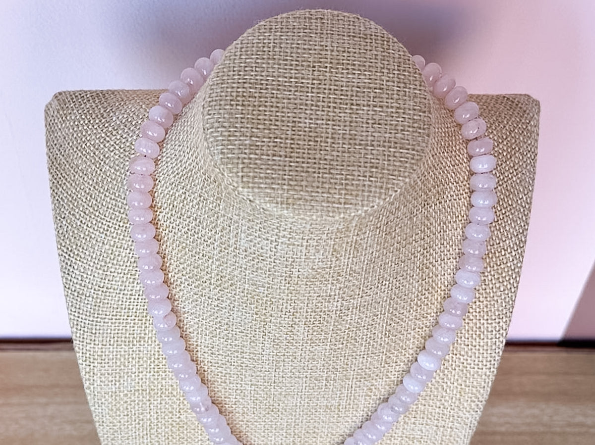 Palm Beach Regency's Rose Quartz Gemstone and Shell Necklace