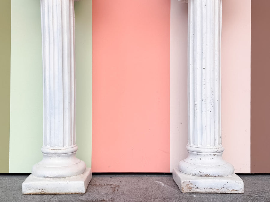 Pair of Greek Chic Pedestals