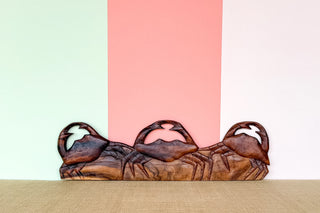 Carved Wood Crab Art