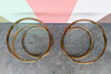 Pair of Brass Spiral Side Tables
