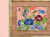 Grasshopper and Lotus Needlepoint Art