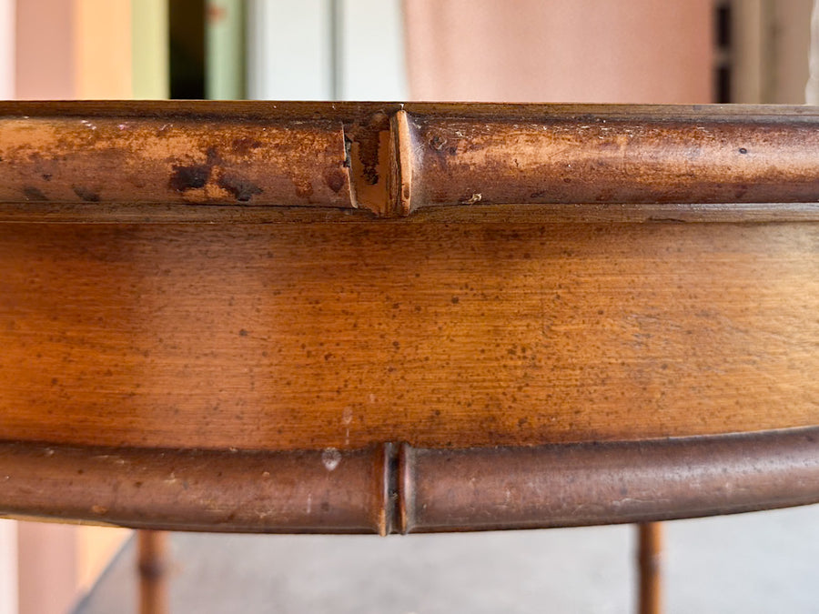 Handsome Faux Bamboo Dining Table