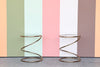 Pair of Brass Spiral Side Tables