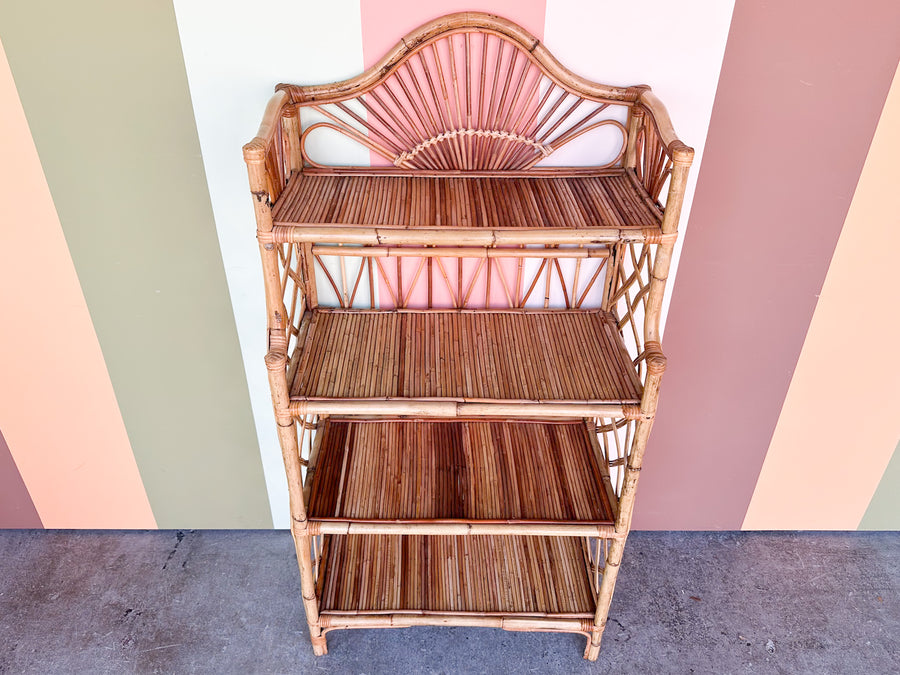 Petite Rattan Etagere