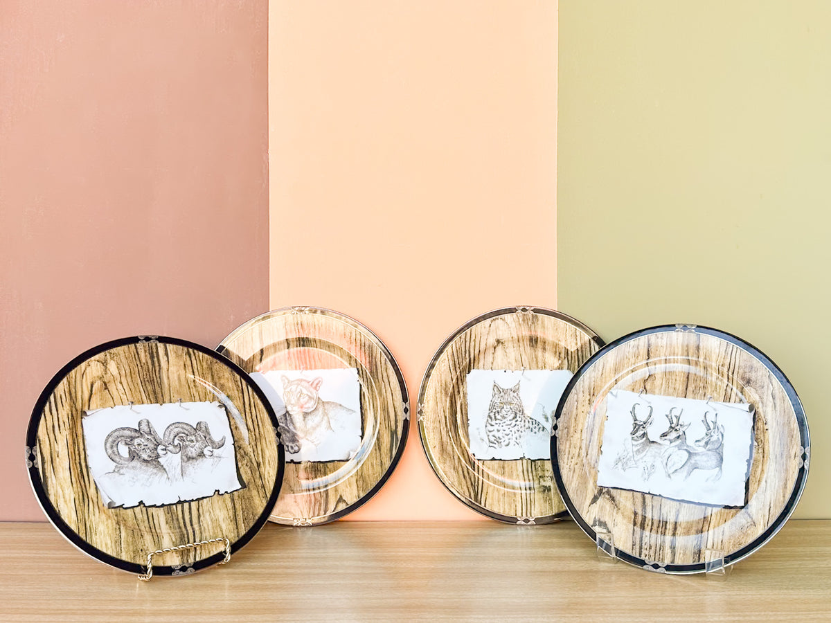 Set of Four Lynn Chase American Pages Plates