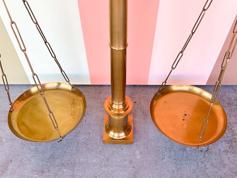 Large Brass Library Scales