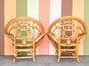 Pair of Rattan Butterfly Lounge Chairs