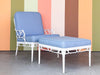 Brown Jordan Calcutta Faux Bamboo Lounge Chair and Ottoman