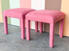 Pair of Hot Pink Parsons Stools
